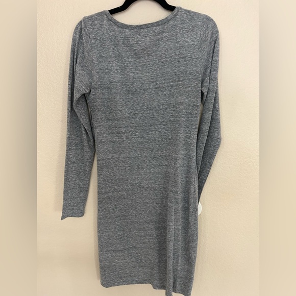 LEITH long sleeve dress in heather grey - size Large - Picture 4 of 4